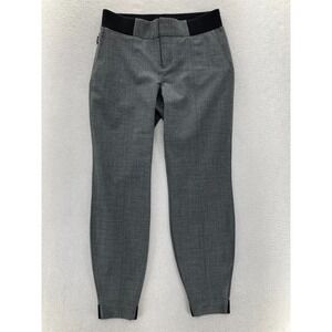Athleta Work It City Wool Blend Jogger Pants Women's 6 Gray Stretch Skinny Gym